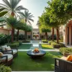 تركيب عشب صناعي وطبيعي