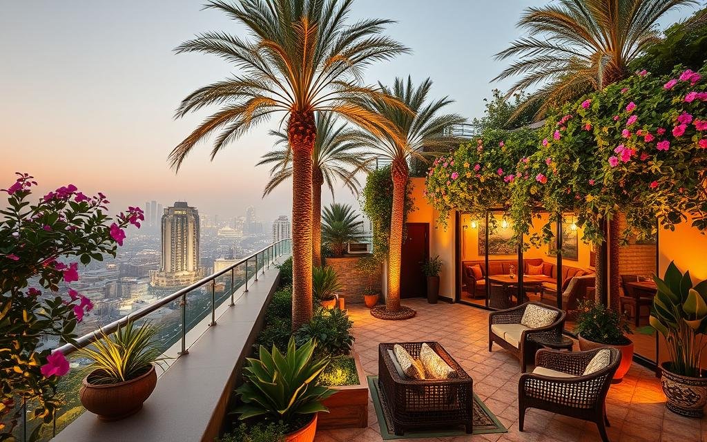 تنسيق حدائق roof garden