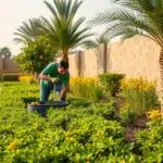 تنسيق حدائق جدة باستخدام العشب الصناعي والطبيعي   تنسيق حدائق بجدة شركة بستان جدة