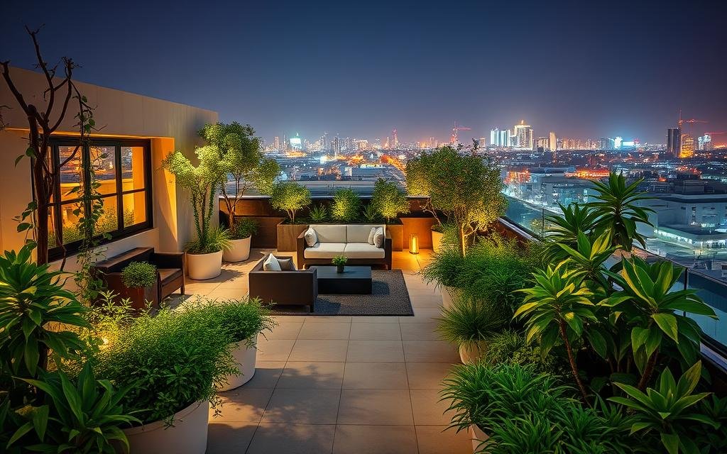 تنسيق حدائقroof garden بجدة